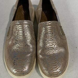 Ariat Women's Shimmering Gold Loafers 8B